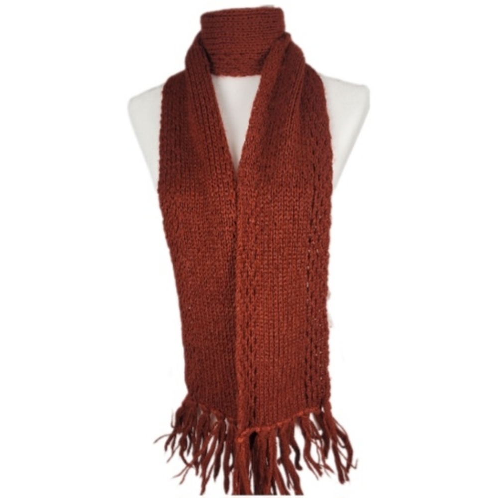 Women’s Rust Knit Scarf